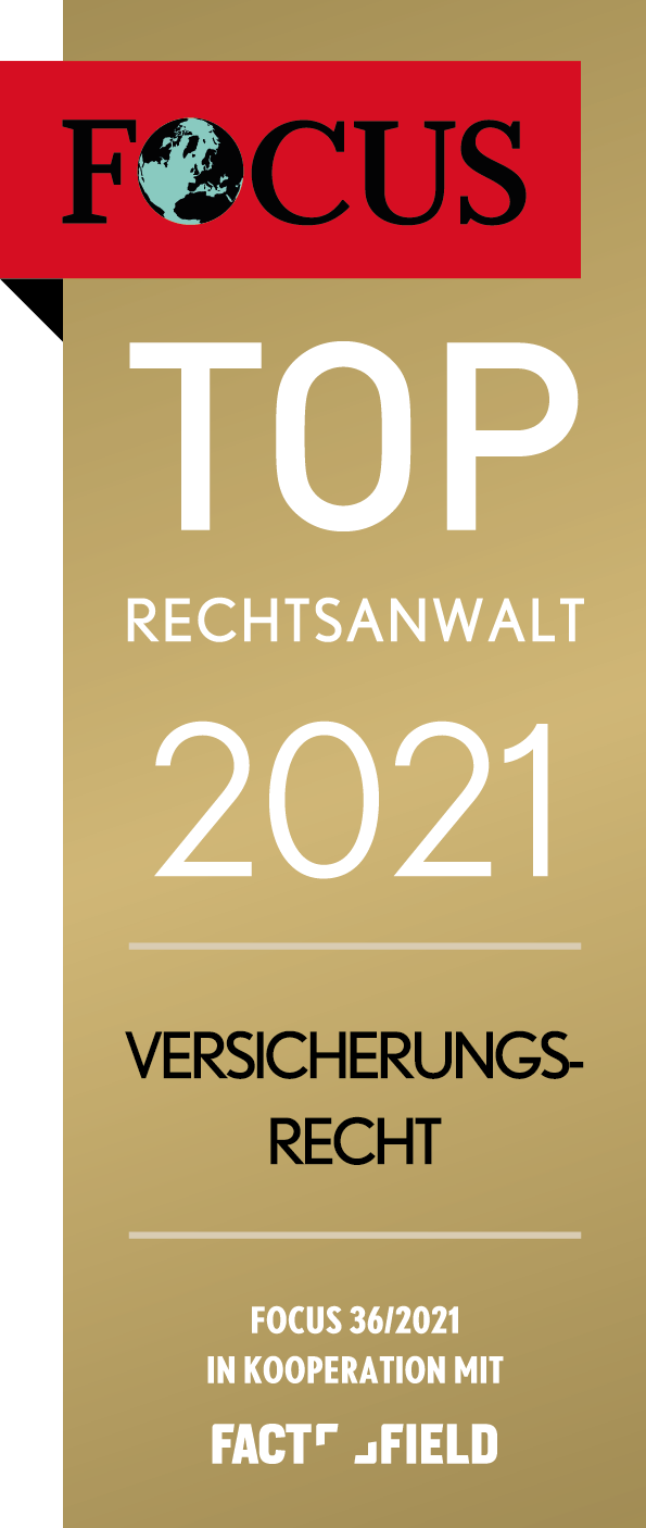 Jürgen Wahl Focus TOP Rechtsanwalt 2021 Verischerungsrecht Alzenau